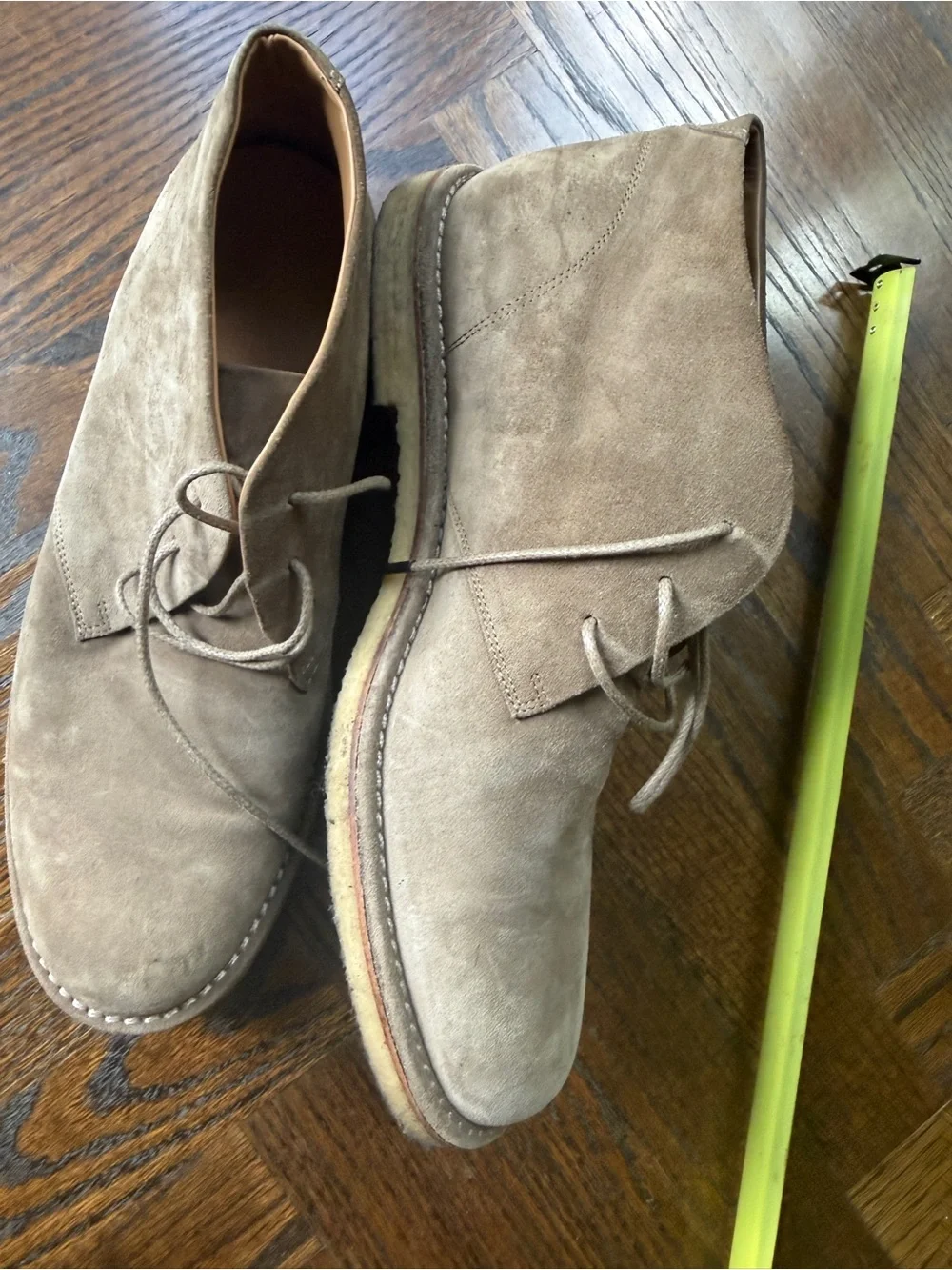 Vince Men's Suede Chukka Boots in Taupe